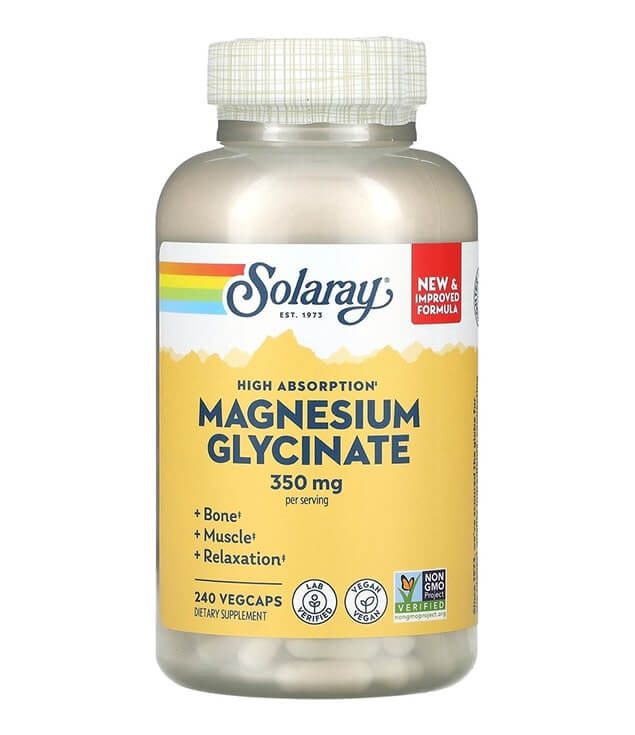 SOLARAY | HIGHER ABSORPTION MAGNESIUM GLYCINATE 350 MG VEGCAPS